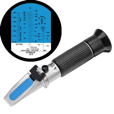 battery refractometer chart